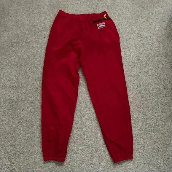 Marlboro Vintage Adventure Team Red Swish Nylon Windbreaker Pants Adult Size XL - Picture 11 of 16